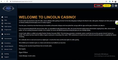 lincoln casino mobile login